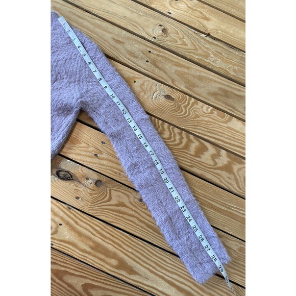 NWT G Edition Fuzzy Cardigan Small Women’s Lavender Button Front MSRP $44.95 - Picture 10 of 10